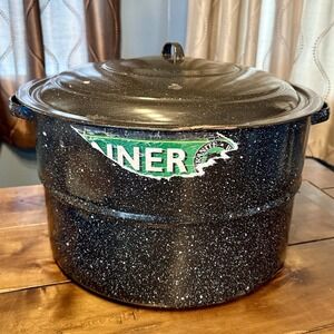 VTG 70s Granite Ware Water Bath Canner Jar Rack Lifter Tongs Preserving Canning